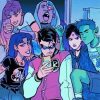 Teen Titans Selfie Diamond Painting