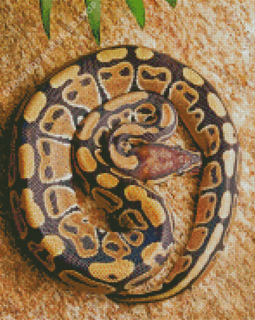 The Ball Python Snake Diamond Painting