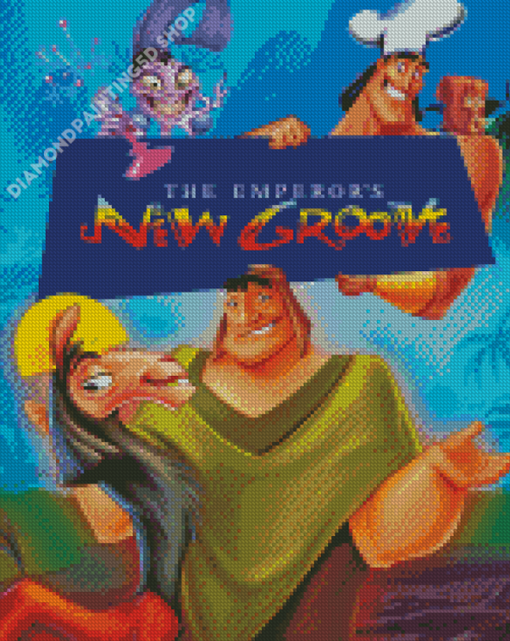 The Emperors New Groove Poster Diamond Painting