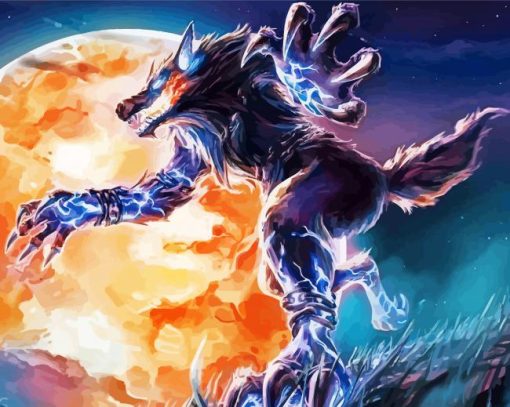 The Fenrir Wolf Diamond Painting