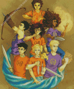 The Seven Percy Jackson Diamond Painting