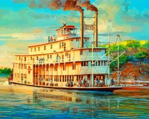 The Steamboat Art Diamond Painting