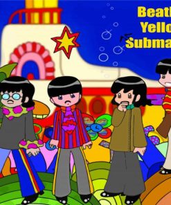 The Beatles Yellow Submarine Poster Diamond Painting