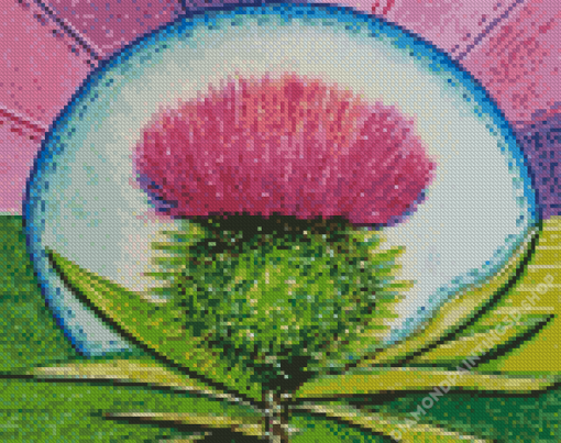 Thistle Art Diamond Painting