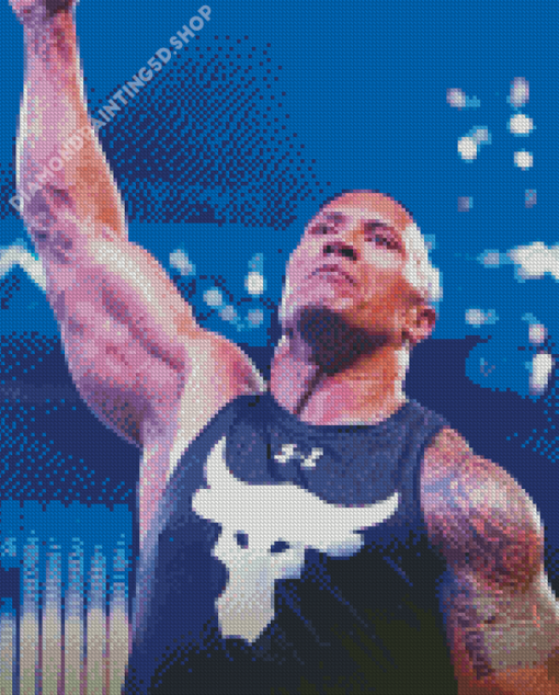 WWE The Rock Diamond Painting