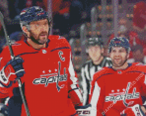 Washington Capitals Ice Hockey Team Players Diamond Painting