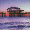 West Pier Brighton At Sunset Diamond Painting