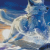 White Wolf Animal Diamond Painting