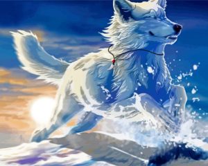 White Wolf Animal Diamond Painting