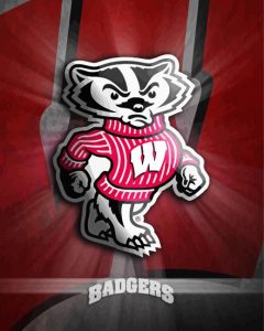 Wisconsin Badgers Logo Diamond Painting