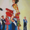 Woman Irish Dancer Diamond Painting