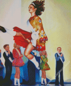 Woman Irish Dancer Diamond Painting