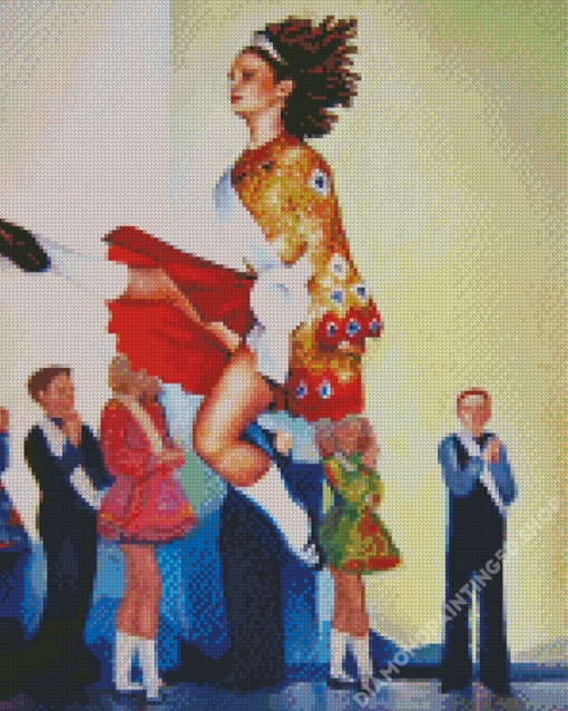 Woman Irish Dancer Diamond Painting