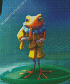 Zen Frog Illustration Diamond Painting