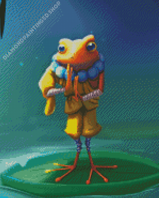 Zen Frog Illustration Diamond Painting