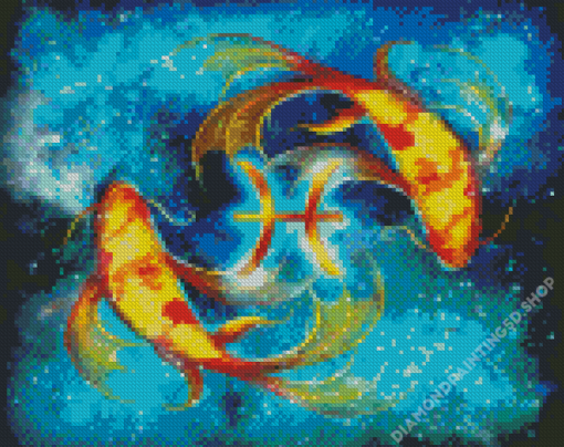 Zodiac Pisces Diamond Painting