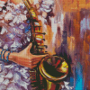 Abstract Saxophone Player Diamond Painting