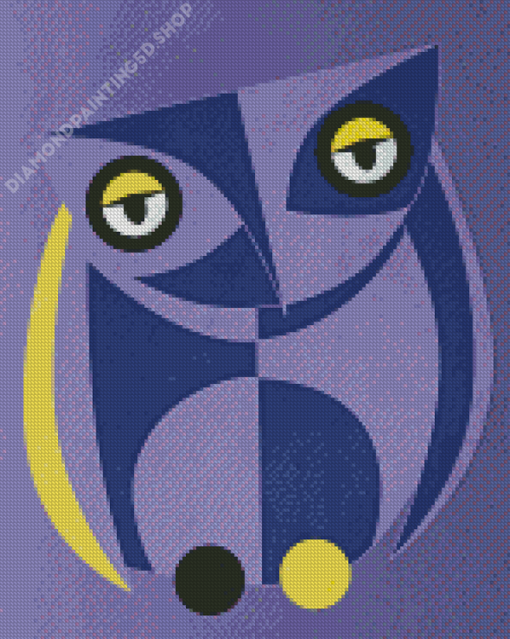 Abstract Owl Bird Diamond Painting