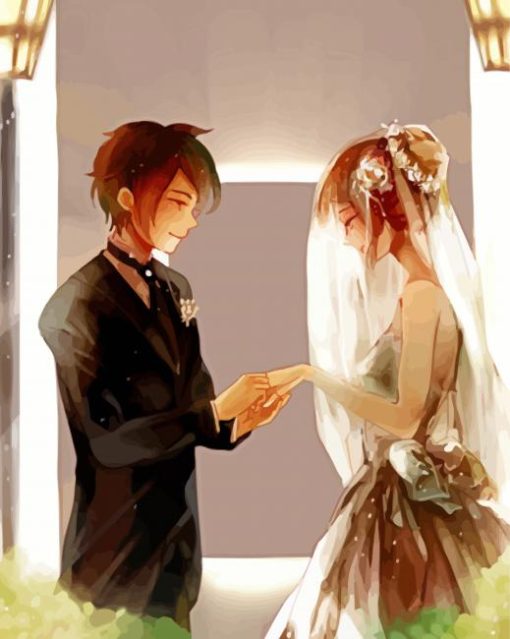 Aesthetic Anime Wedding Diamond Painting