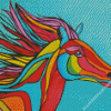 Aesthetic Colorful Horse Diamond Painting