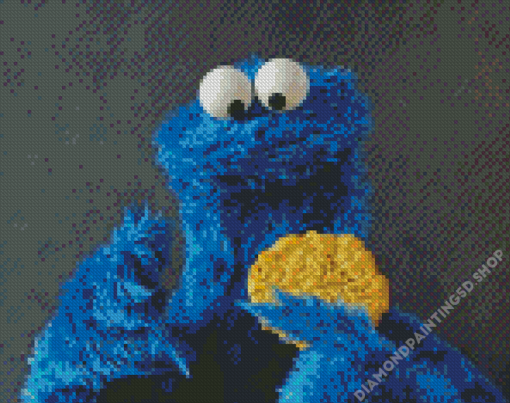 Aesthetic Cookie Monster Diamond Painting