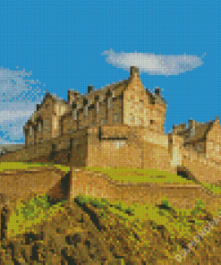 Aesthetic Edinburgh Castle Diamond Painting
