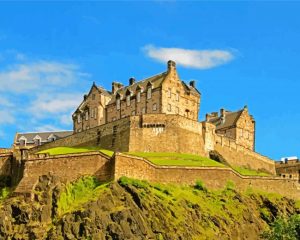 Aesthetic Edinburgh Castle Diamond Painting