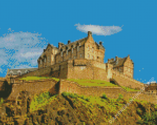 Aesthetic Edinburgh Castle Diamond Painting