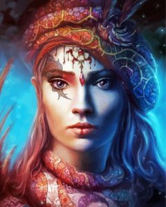 Aesthetic Gypsy Girl Diamond Painting