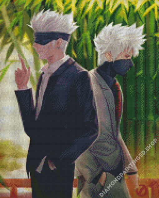 Aesthetic Kakashi And Gojo Diamond Painting