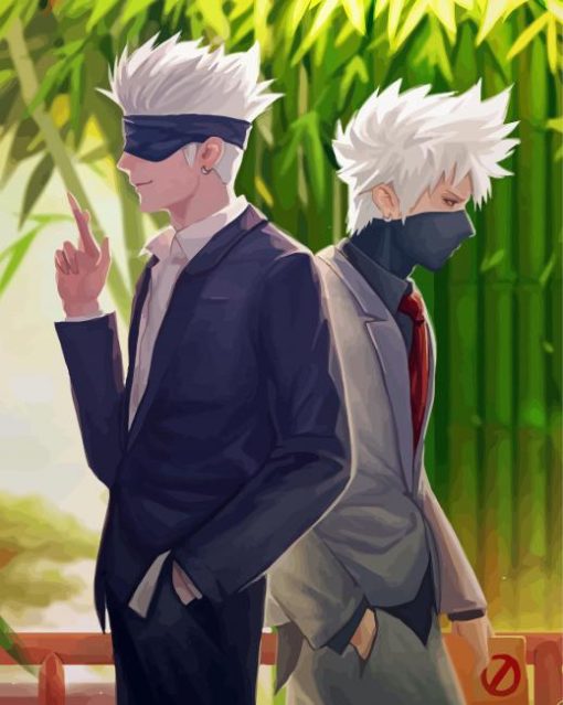 Aesthetic Kakashi And Gojo Diamond Painting