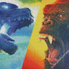 Aesthetic King Kong Godzilla Diamond Painting