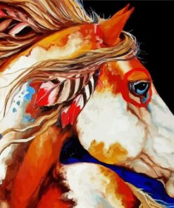 Aesthetic Native American Horse Art Diamond Painting
