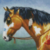 Aesthetic Native American Horse Diamond Painting