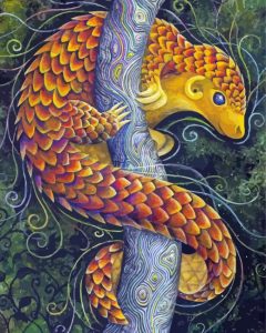 Aesthetic Pangolin Diamond Painting