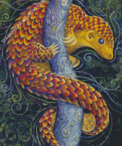 Aesthetic Pangolin Diamond Painting