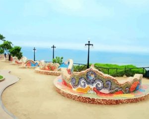 Aesthetic Parque Del Amor Lima Diamond Painting