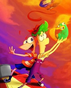 Aesthetic Phineas And Ferb Diamond Painting