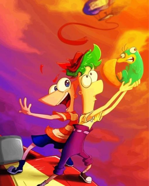 Aesthetic Phineas And Ferb Diamond Painting