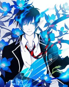 Aesthetic Rin Okumura Blue Okumura Diamond Painting