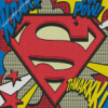 Aesthetic Superman Symbol Pop Art Diamond Painting