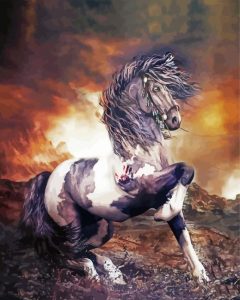 Aesthetic War Horse Diamond Painting