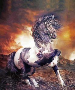 Aesthetic War Horse Diamond Painting