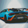 Aesthetic Blue Lamborgini Diamond Painting