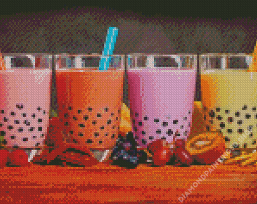 Aesthetic Bubble Tea Diamond Painting