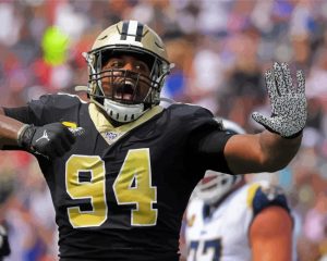 Aesthetic Cameron Jordan Player Diamond Painting