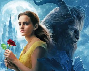 Beauty And The Beast Rose Disney Diamond Painting