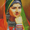 Beautiful Rajasthani Girl Diamond Painting