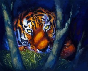 Beautiful Tiger Eyes Diamond Painting