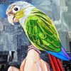 Bird Collage On Hand Diamond Painting